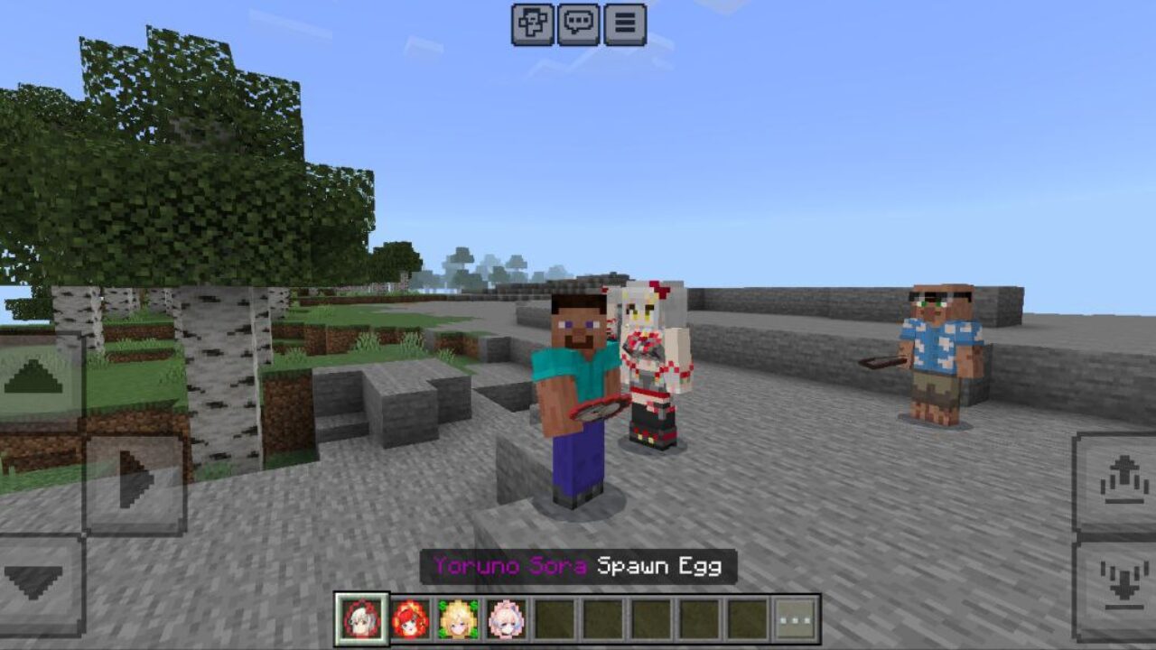 NPC from Find the Waifus Mod for Minecraft PE