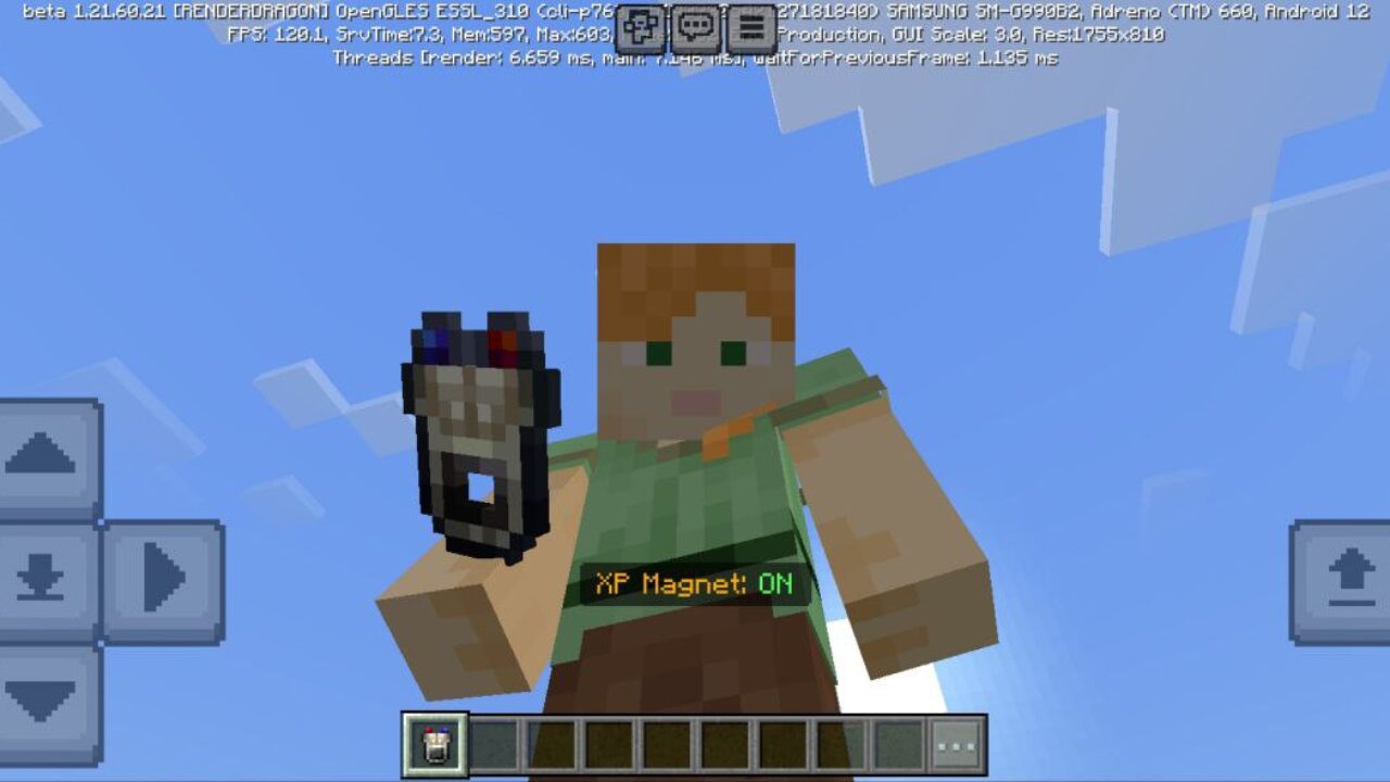 On from Item Magnet Mod for Minecraft PE