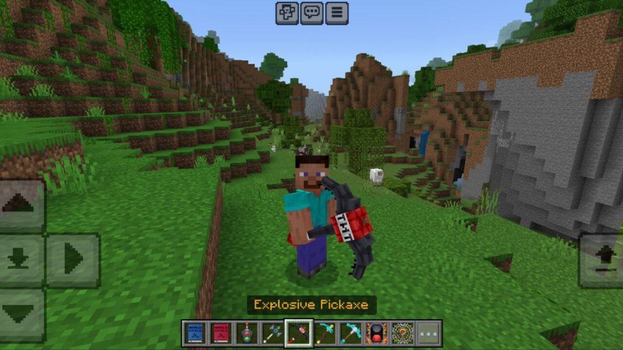 Pickaxe from World Utilities Mod for Minecraft PE