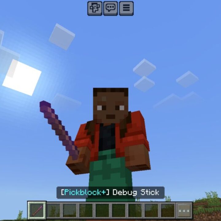 Pickblock Plus Mod for Minecraft PE