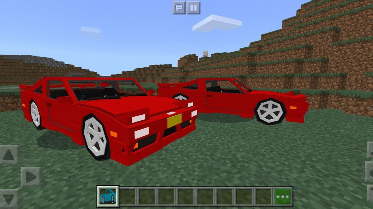 S 13 from Nissan Silvia Mod for Minecraft PE