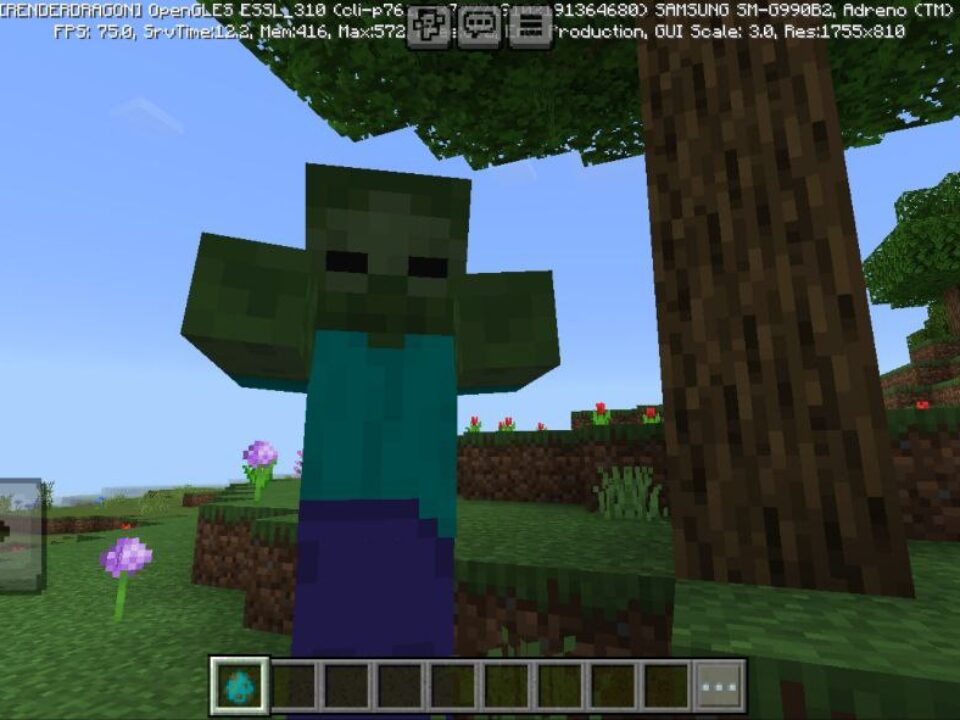 Smart Zombies Mod for Minecraft PE