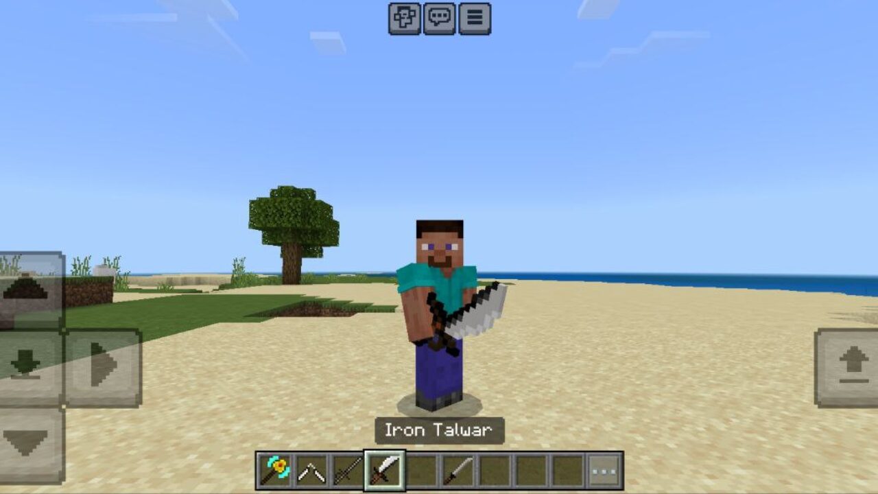 Talwar from Ancient Weaponry Mod for Minecraft PE