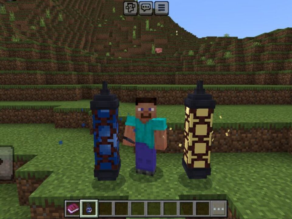 Telelanterns Mod for Minecraft PE