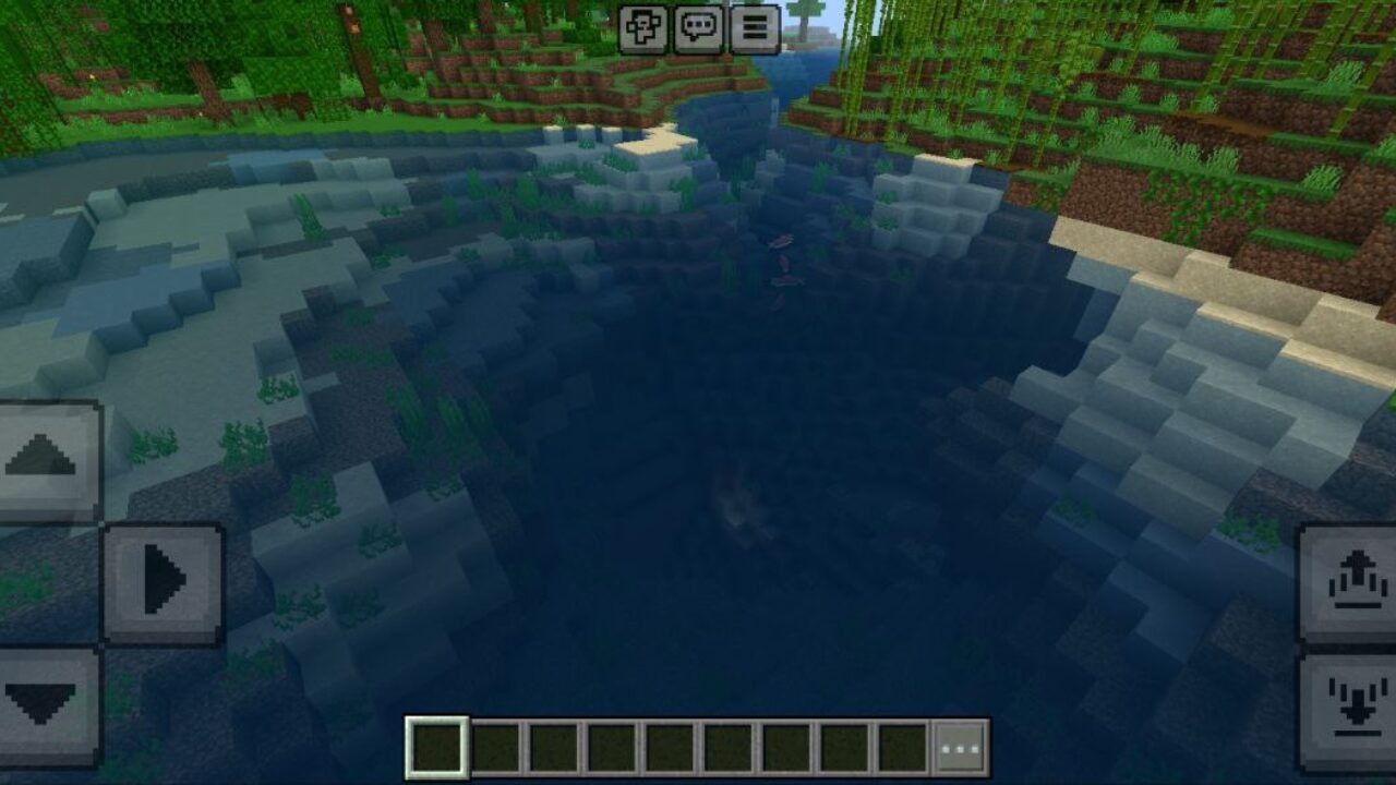 Top View from Clear Water Texture Pack for Minecraft PE