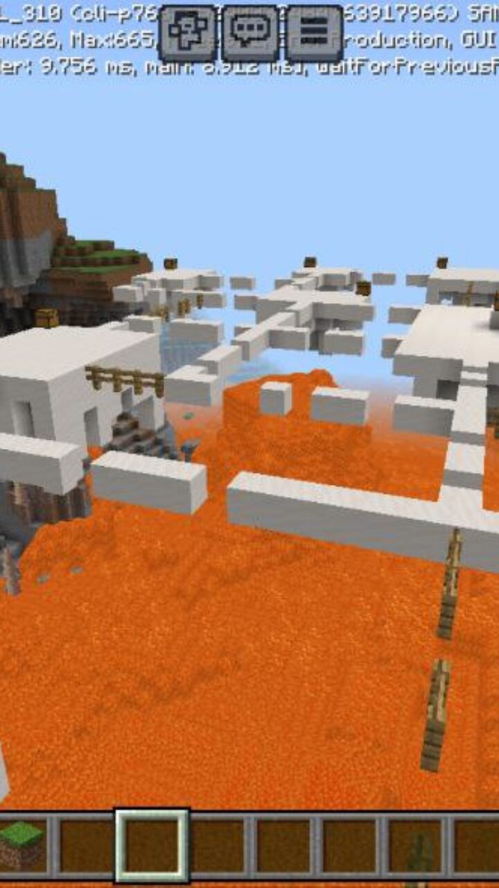 Top View from Fight or Fall Map for Minecraft PE