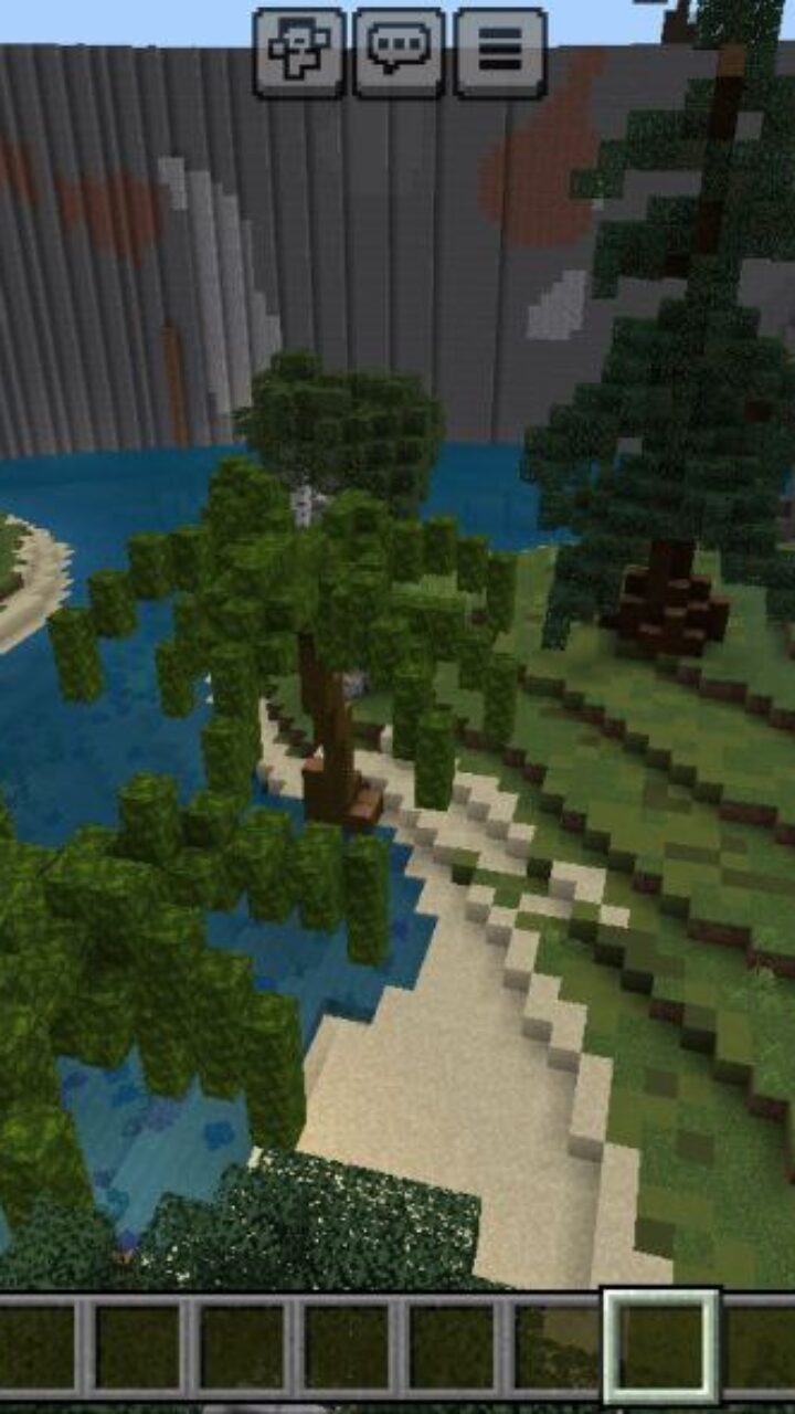 Top View from Hide and Kill Map for Minecraft PE