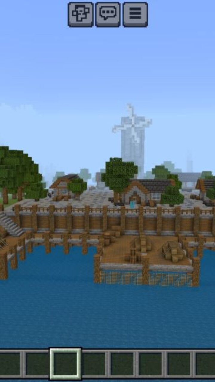 Top View from One Piece Grand Adventure Map for Minecraft PE