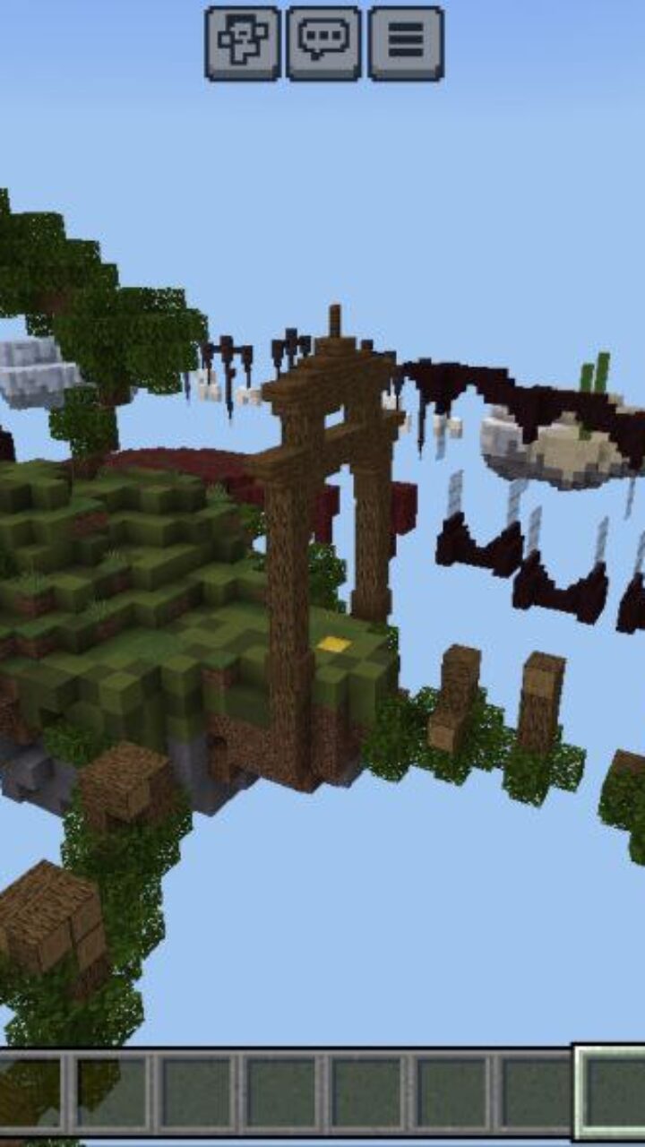 Top View from Parkour Arena Map for Minecraft PE