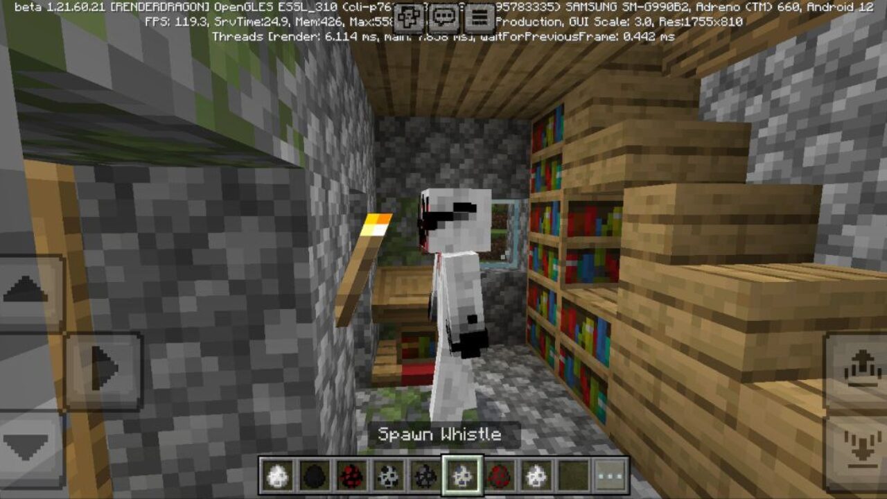 Whistle from The Man in the Shadow Mod for Minecraft PE