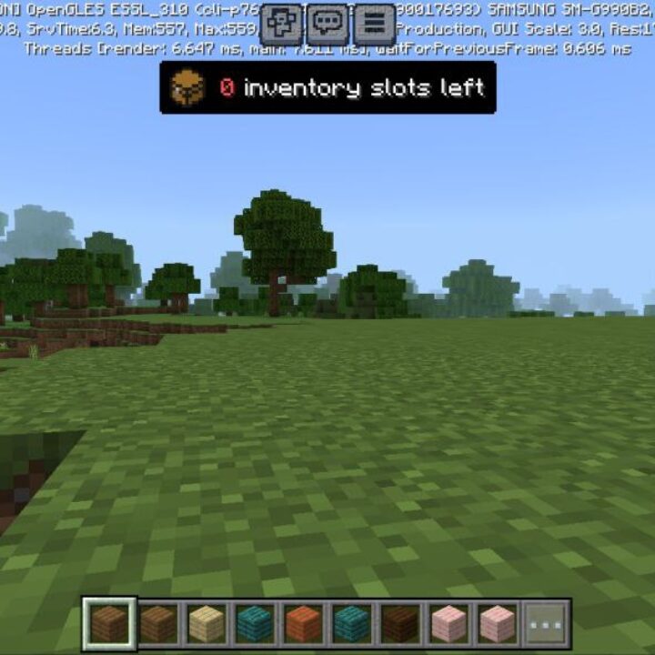 Available Inventory Texture Pack for Minecraft PE