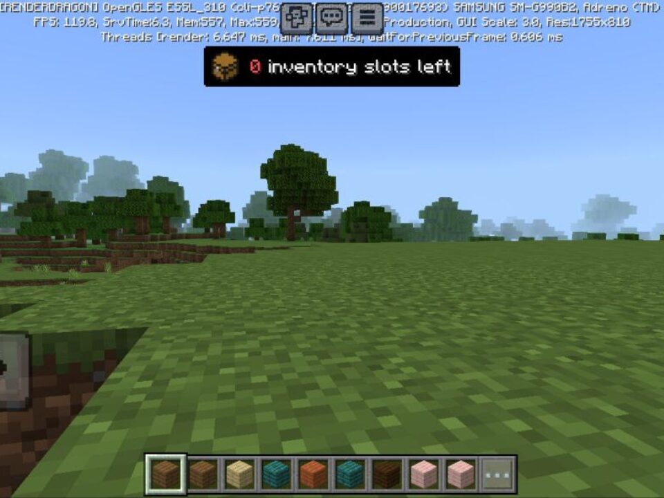 Available Inventory Texture Pack for Minecraft PE