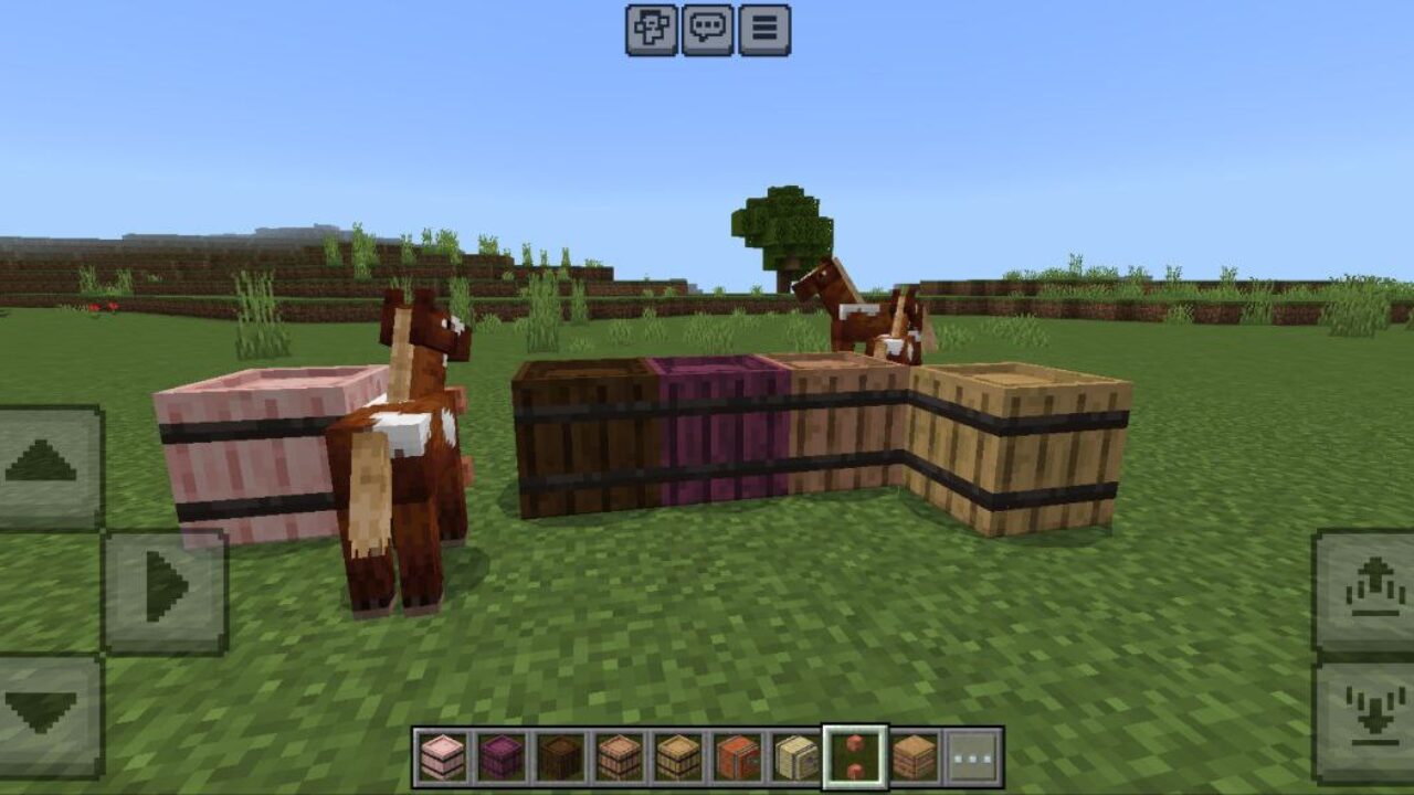 Barrels from Medieval Furniture Mod for Minecraft PE