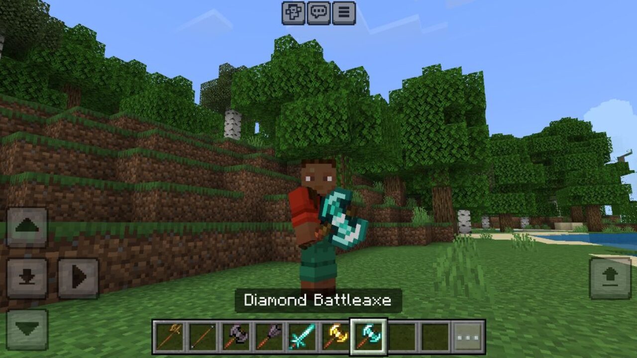 Battleaxe from Spartan Weaponry Mod for Minecraft PE