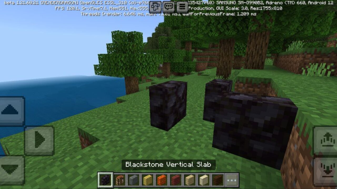 Blackstone from Simply Vertical Slabs Mod for Minecraft PE