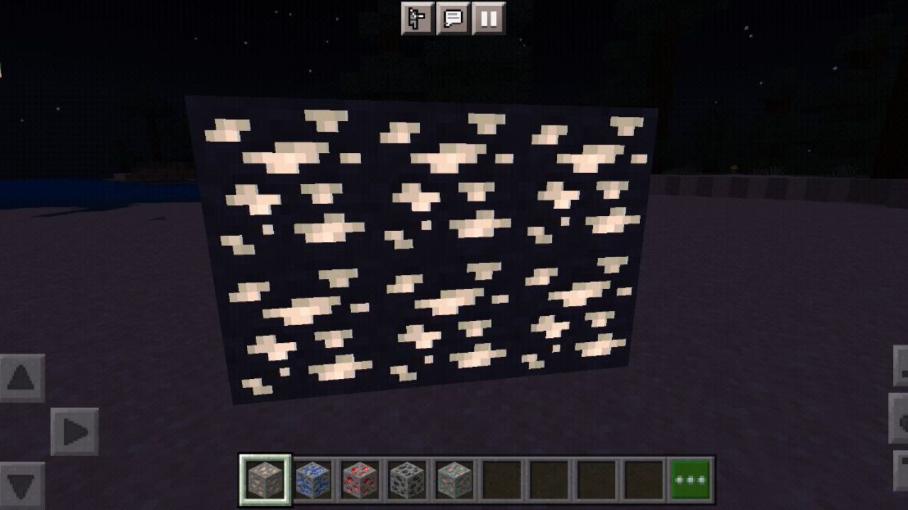 Blocks from Glowing Ores Texture Pack for Minecraft PE