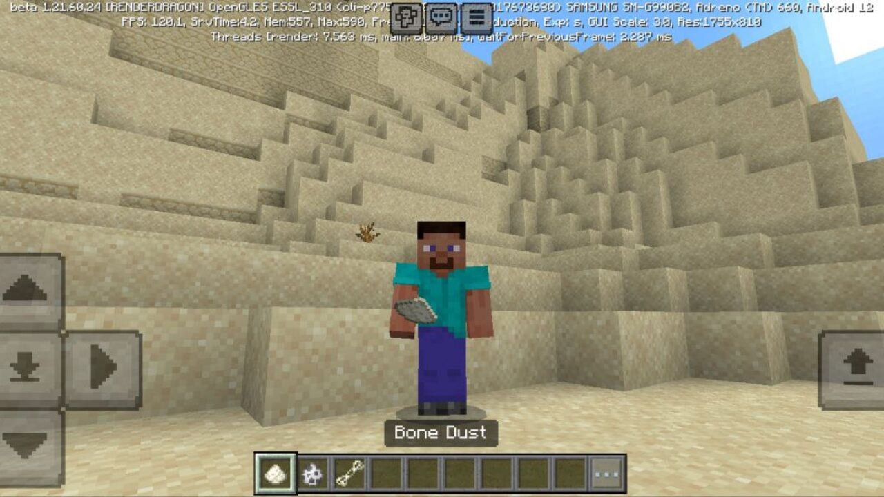 Bone Dust from Corpse Mod for Minecraft PE