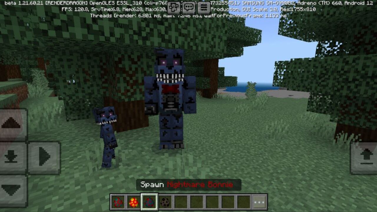 Bonnie from Nightmares Night Mod for Minecraft PE