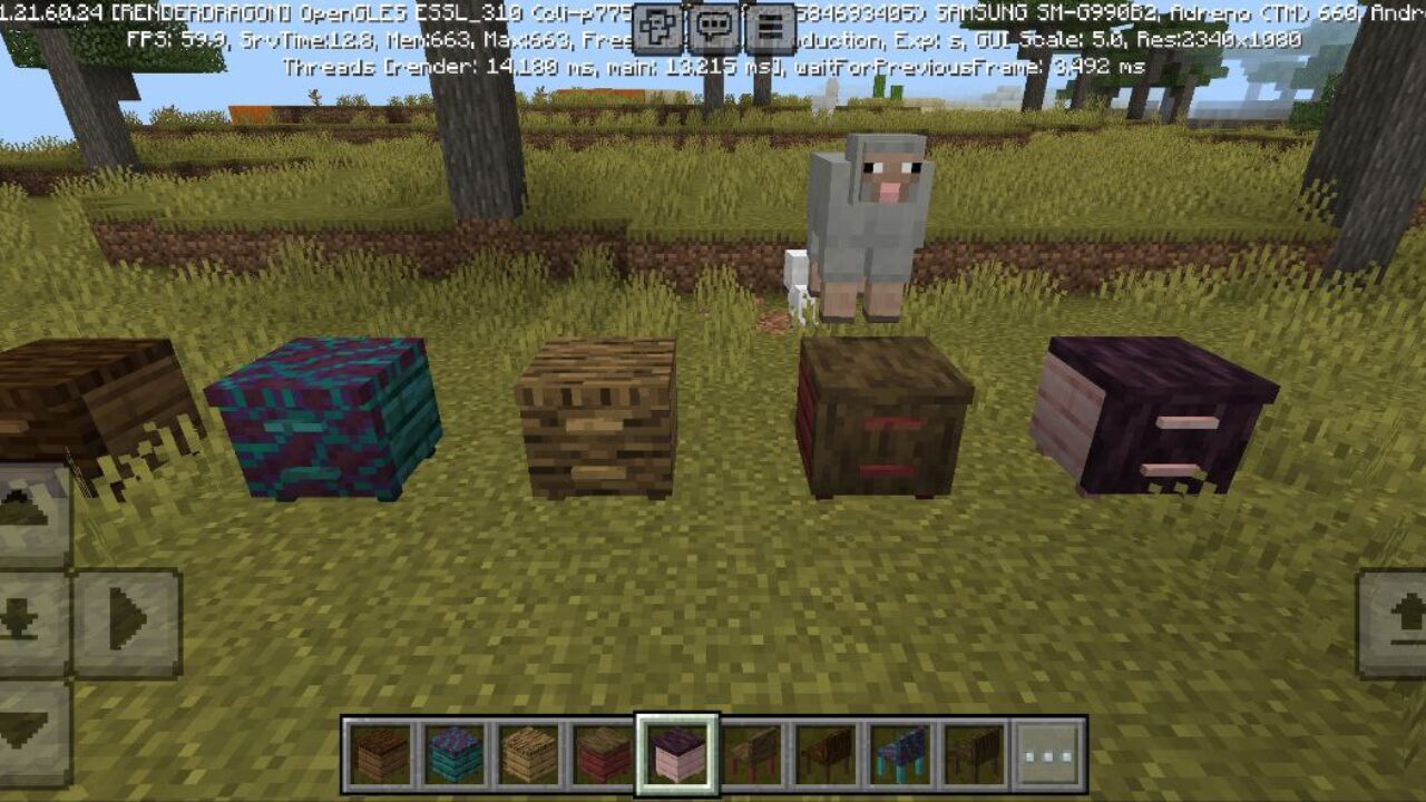 Cabinets from Mr Crayfish Furniture Mod for Minecraft PE