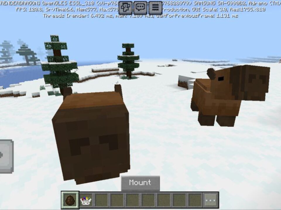 Capybaras Mod for Minecraft PE