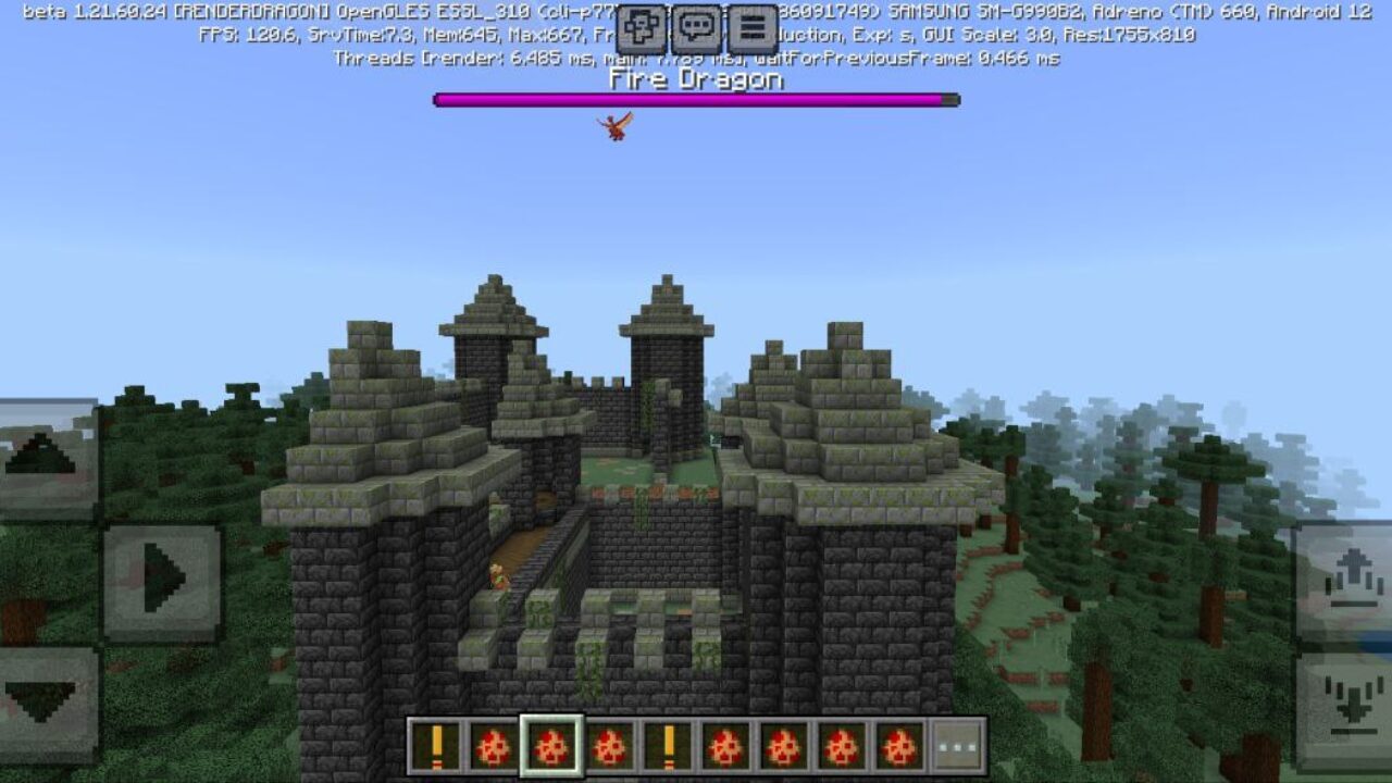 Castle from Medieval Alive Mod for Minecraft PE