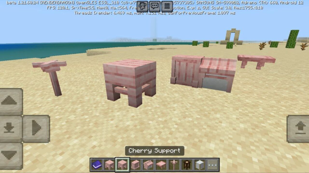 Cherry from Asian Craft Building Mod for Minecraft PE