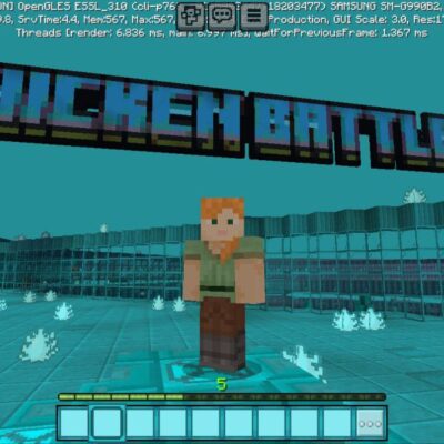 Chicken Battle Arena Map for Minecraft PE