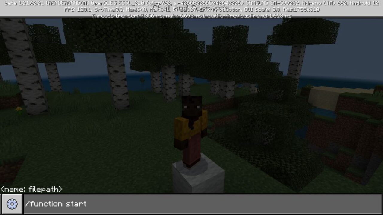 Command from Man Hunt Mod for Minecraft PE