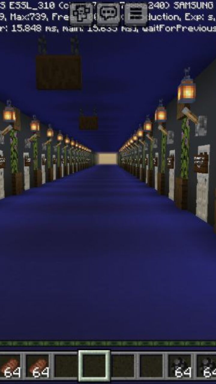 Corridor from Unlock All Map for Minecraft PE