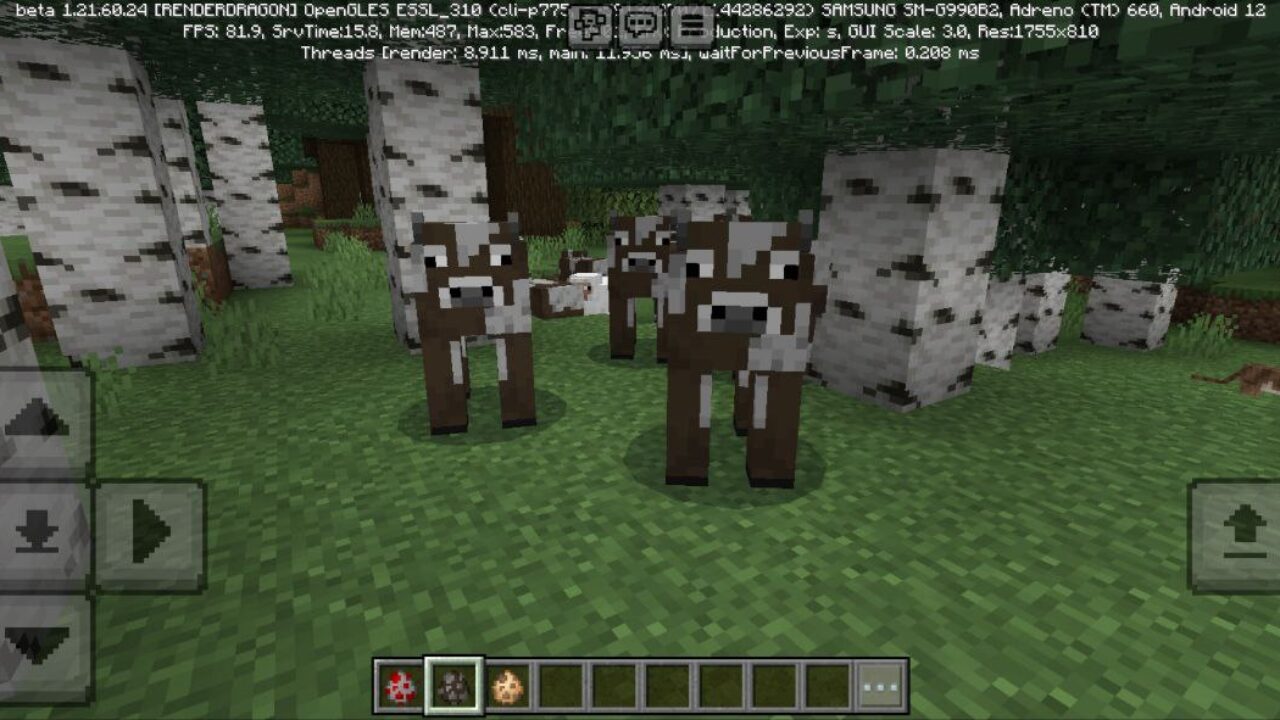 Cows from Ai and Animations Mod for Minecraft PE