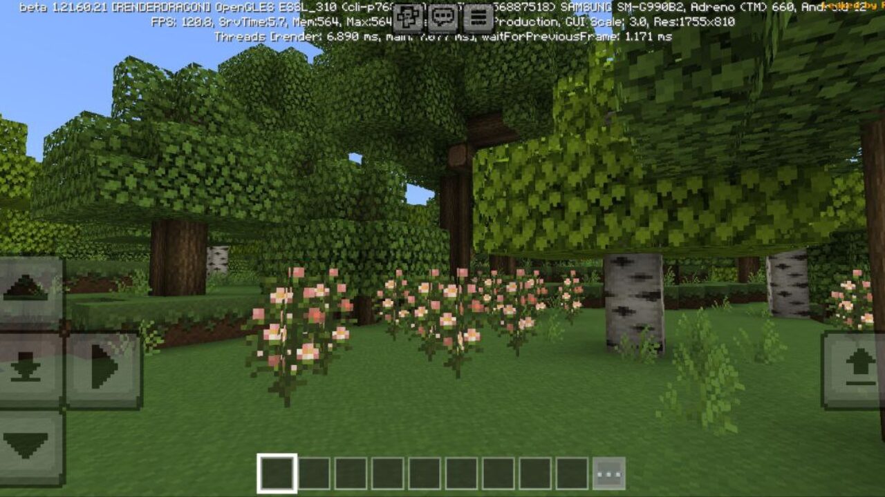 Flowers from Mizuno Craft Texture Pack for Minecraft PE