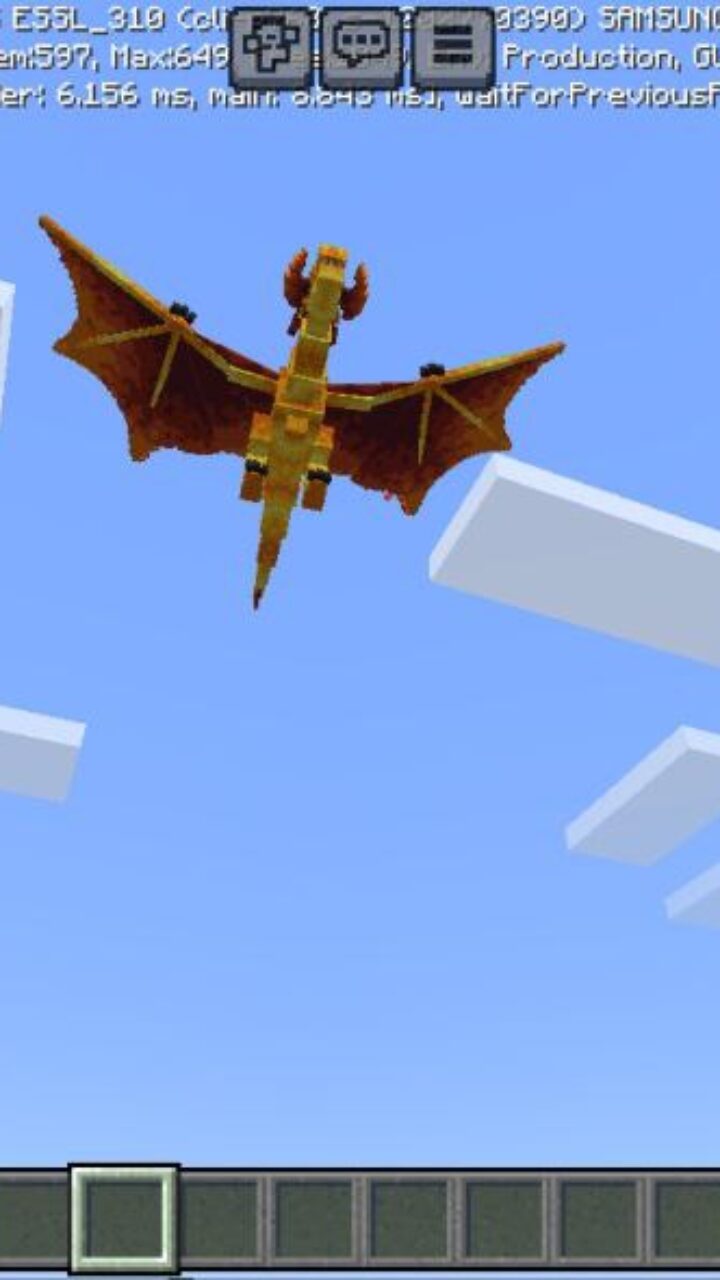 Flying Dragon from Dragon Legends Map for Minecraft PE