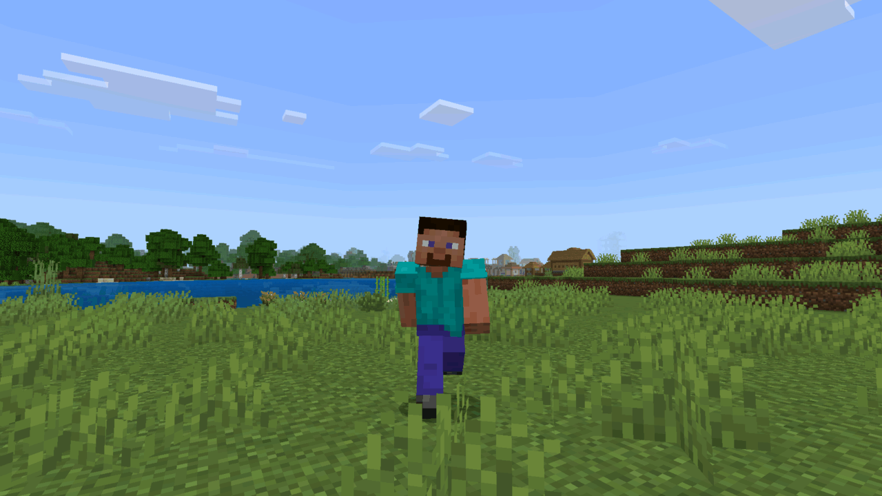 Running from Fresh Animations Texture Pack for Minecraft PE