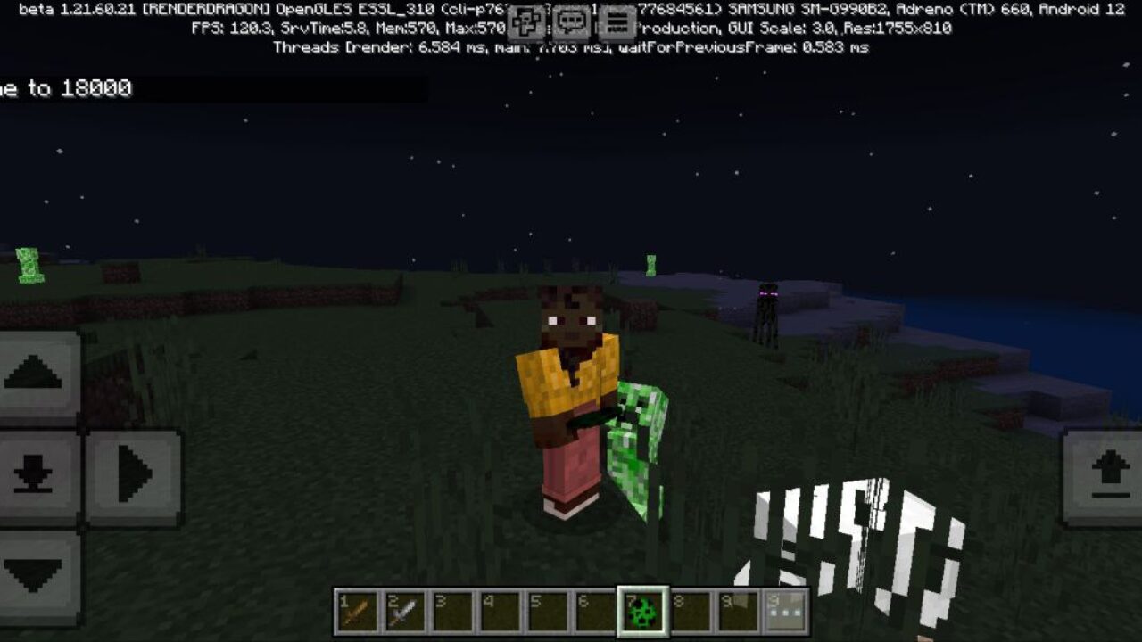 Glowing Mobs from Truly Bedrock Texture Pack for Minecraft PE