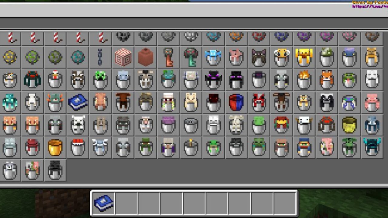 Inventory from Buckets Mod for Minecraft PE