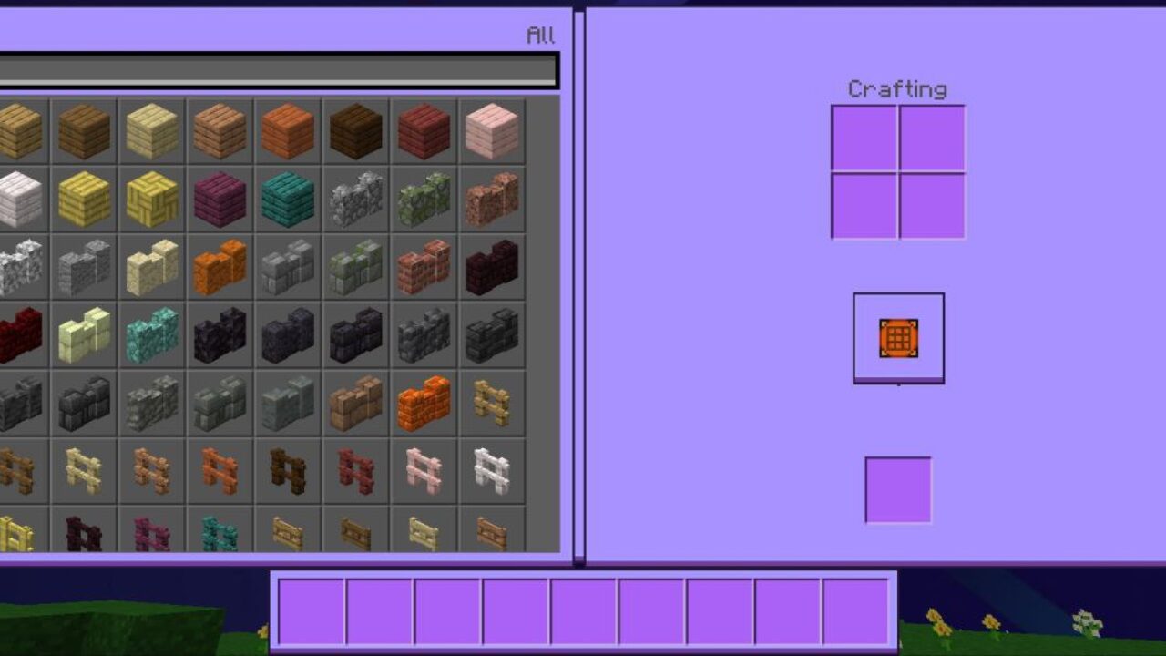 Inventory from Shadow Smash Texture Pack for Minecraft PE