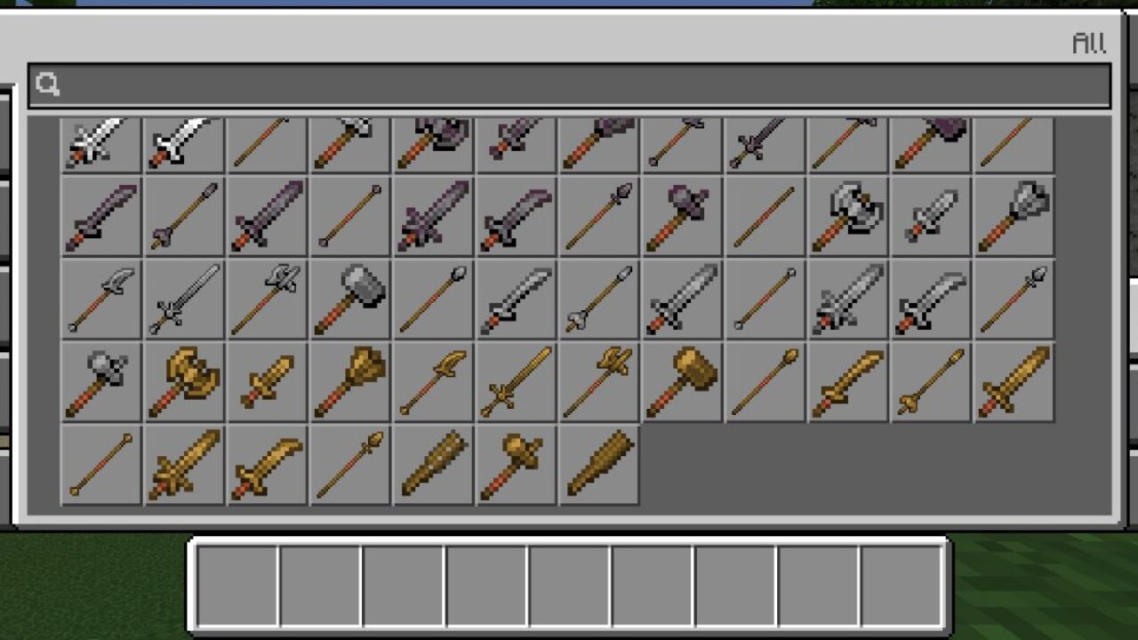 Inventory from Spartan Weaponry Mod for Minecraft PE