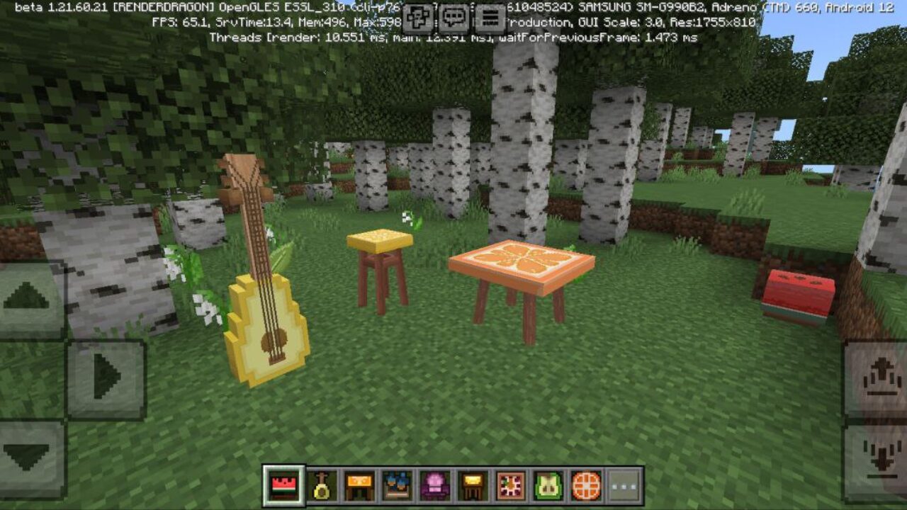 Items from Fruit Furniture Mod for Minecraft PE