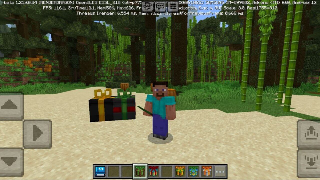 Items from Gifts Mod for Minecraft PE