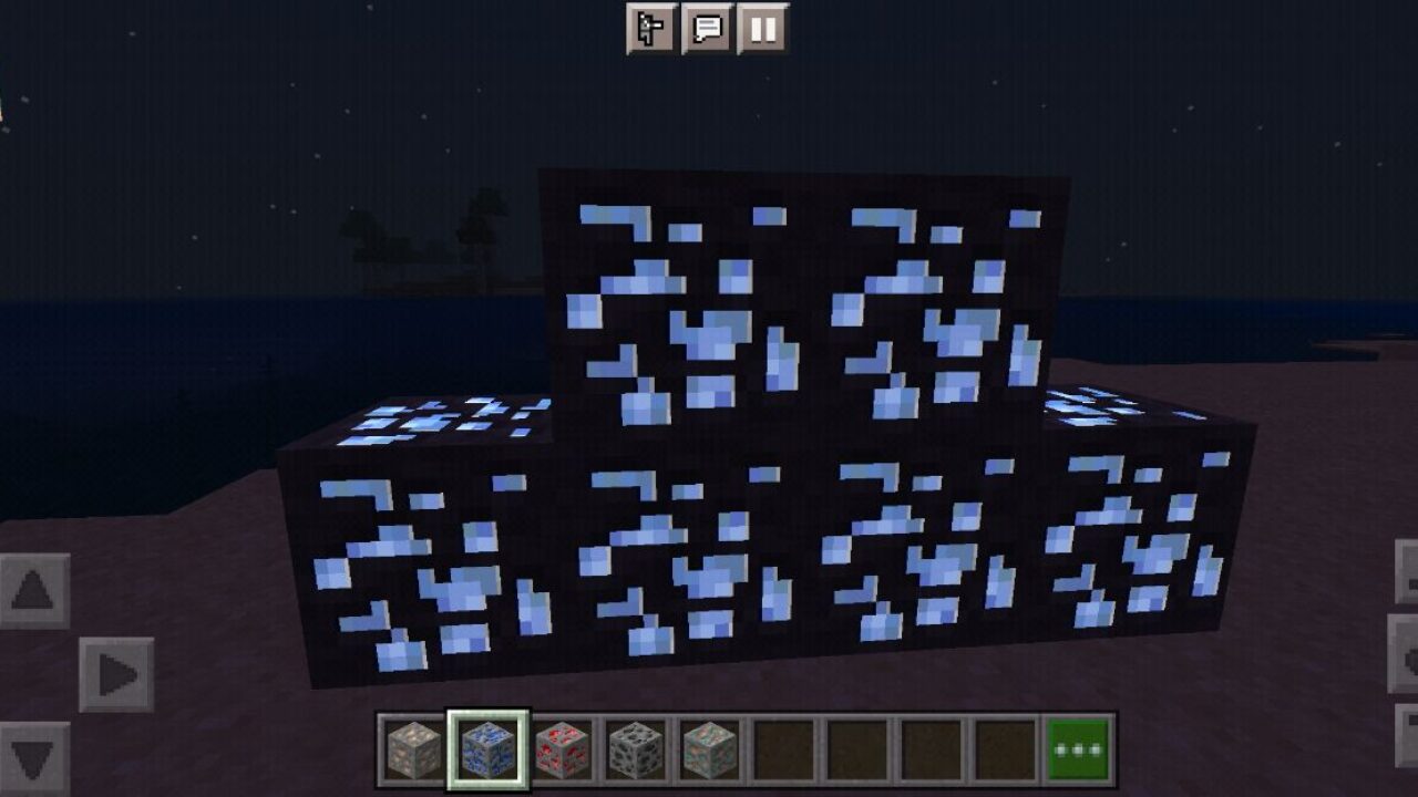 Lapis from Glowing Ores Texture Pack for Minecraft PE