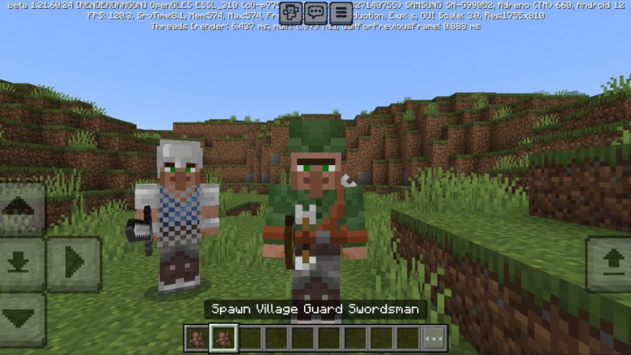 Mob from Guard Villager Mod for Minecraft PE