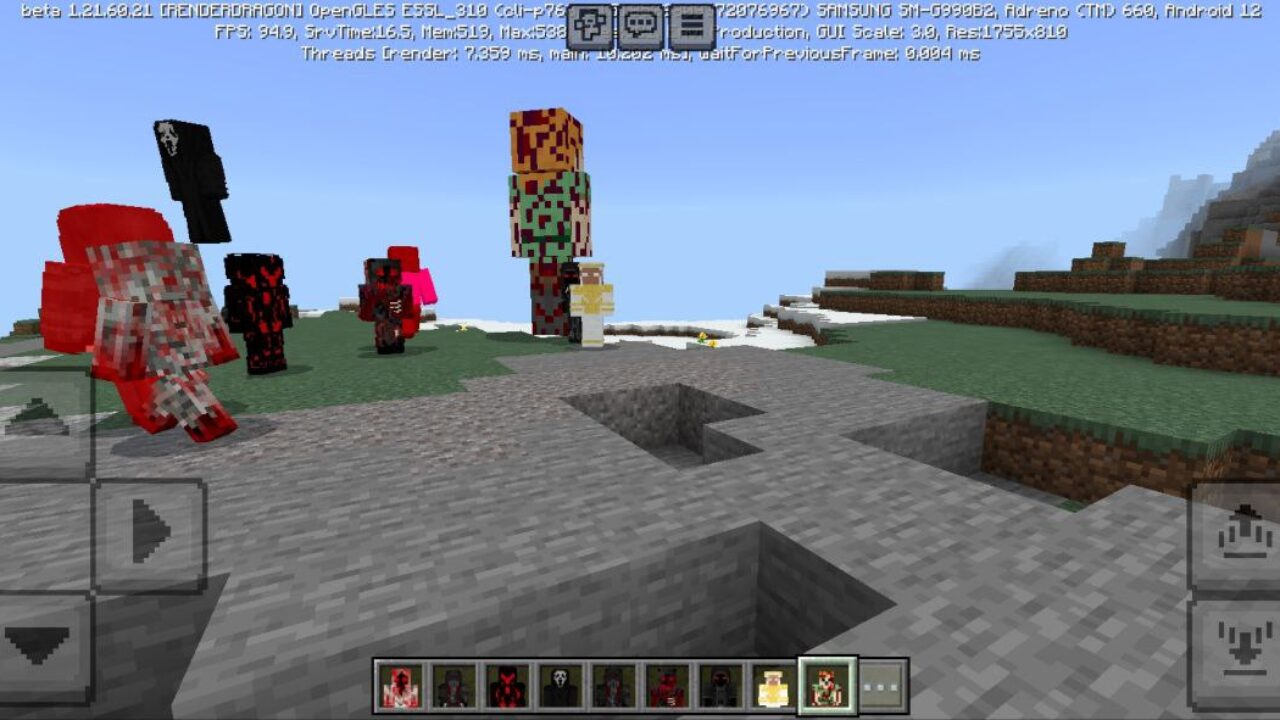 Mobs from Creepypasta from the Fog Mod for Minecraft PE