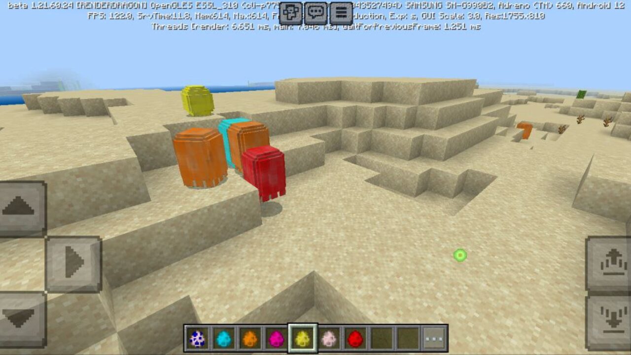 Mobs from Pac Man Mod for Minecraft PE