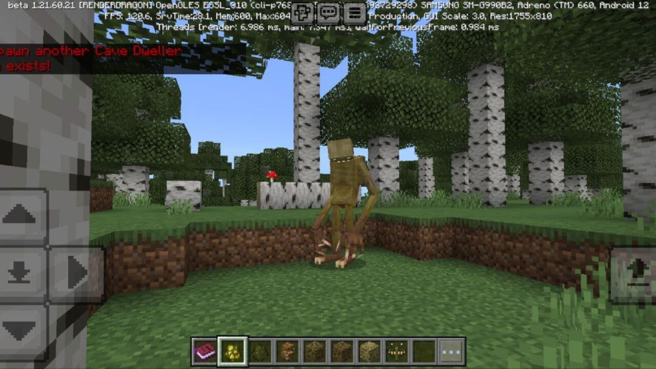 Monster from Cave Dweller Mod for Minecraft PE