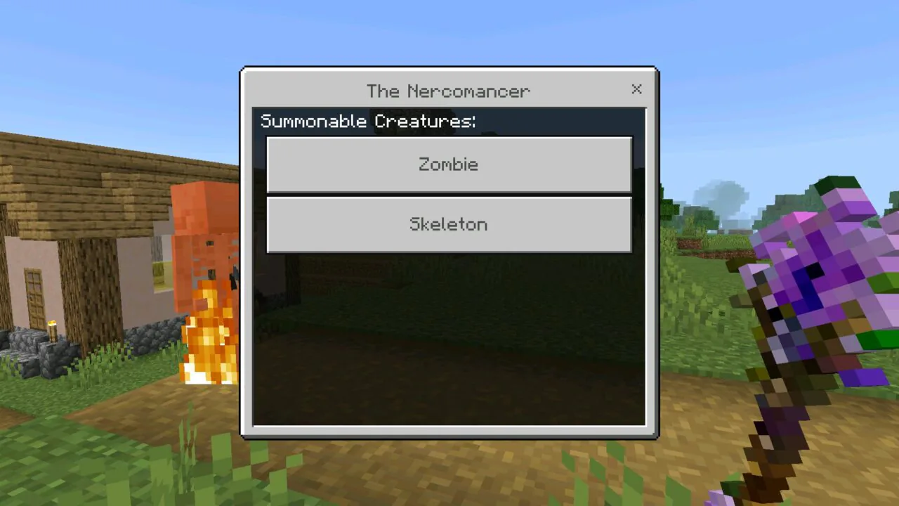 Staff from Necromancer Mod for Minecraft PE