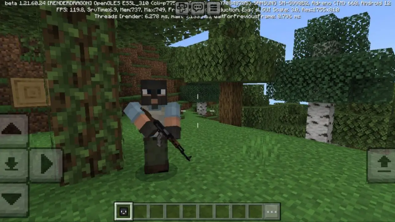 NPC from Modern Military Mod for Minecraft PE