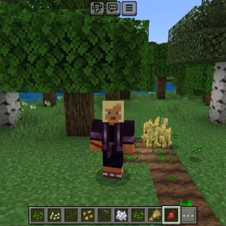 1 Click Harvest Mod for Minecraft PE