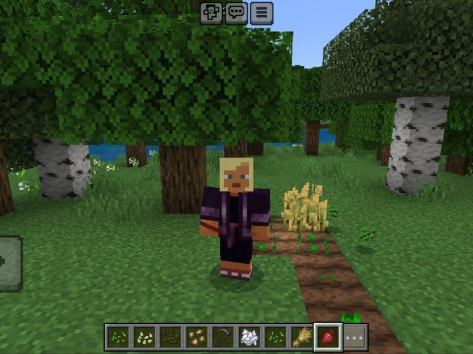 1 Click Harvest Mod for Minecraft PE