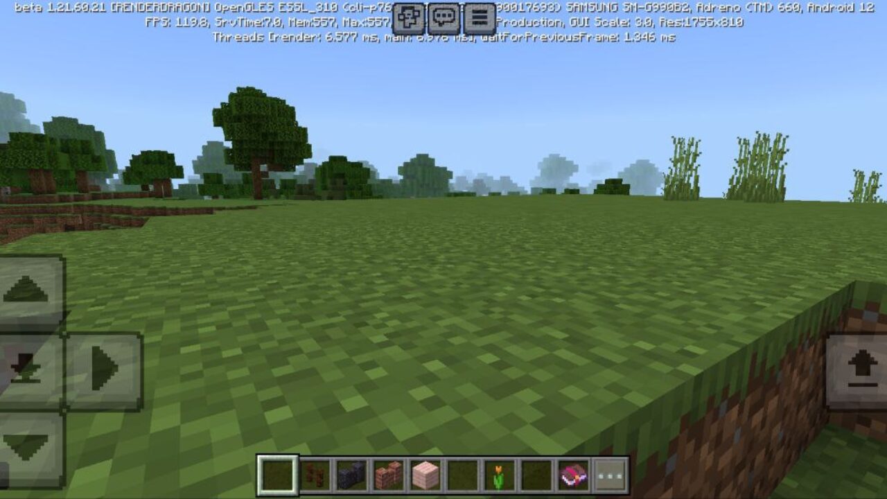 Options from Available Inventory Viewer Texture Pack for Minecraft PE