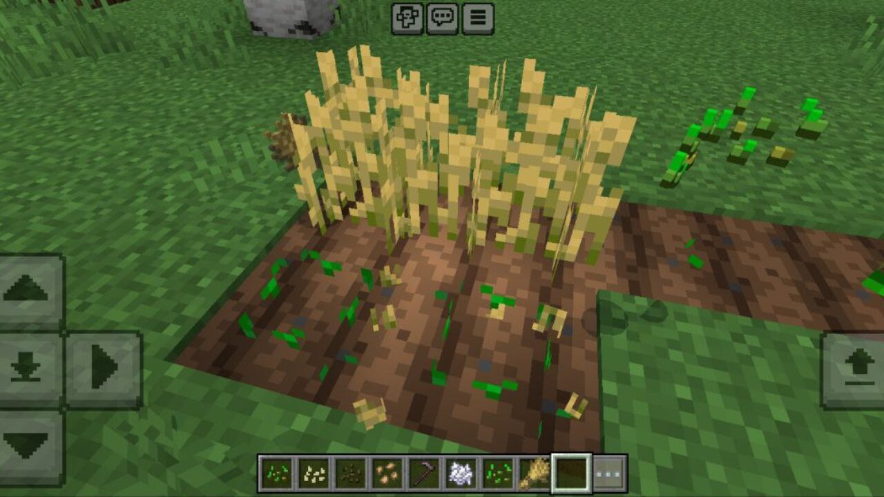 Options from 1 Click Harvest Mod for Minecraft PE